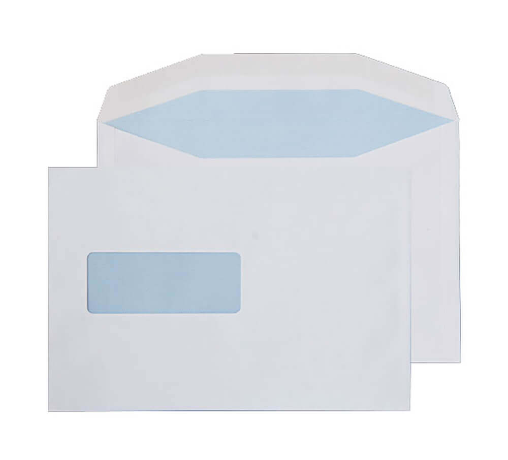 Blake Everyday White Window Gummed Mailer 162x238mm 90gsm Pack 500 Code 1006