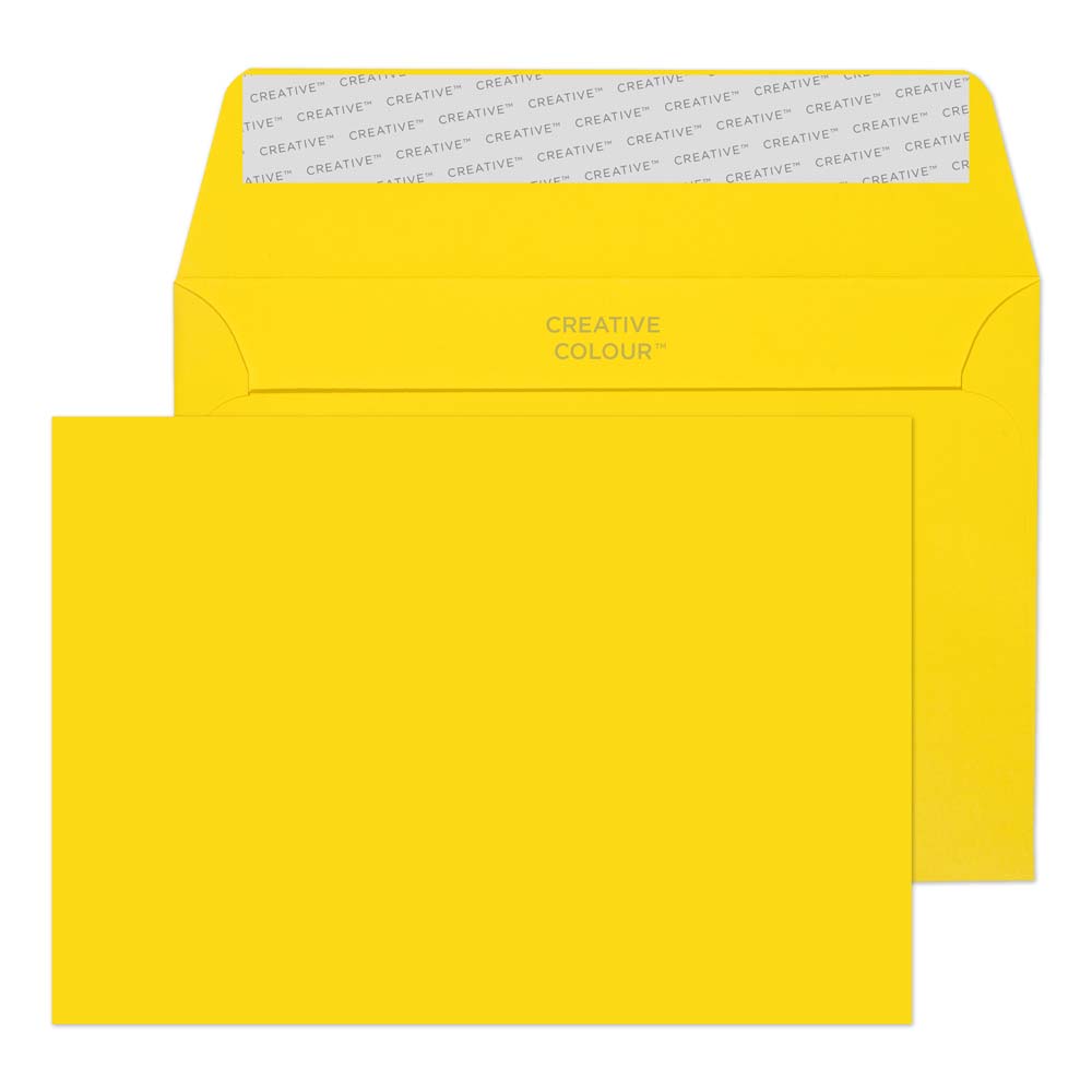 Blake Colour Banana Yellow Peel&Seal Wallet 114x162mm 120gsm Pack 25 Code 15103