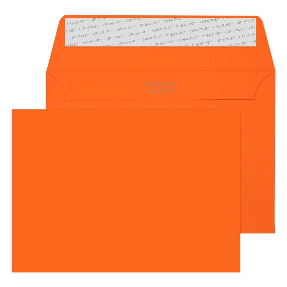 Blake Colour Pumpkin Orange Peel&Seal Wallet 114x162mm 120gsm Pack 25 Code 15105