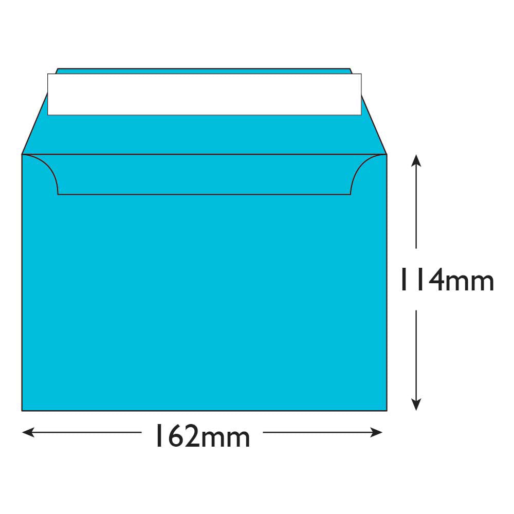 Blake Colour Cocktail Blue Peel&Seal Wallet 114x162mm 120gsm Pack 25 Code 15109