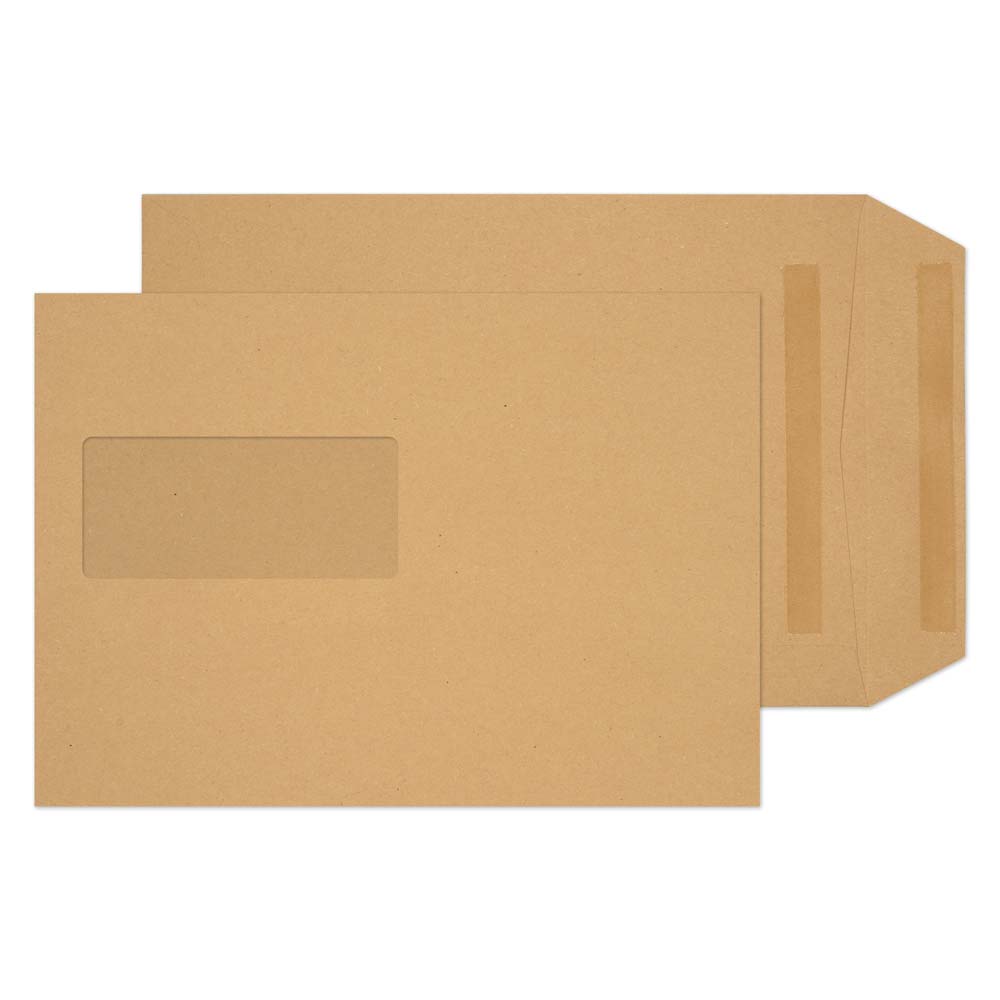 Blake Everyday Manilla Window Self Seal Pocket 229x162mm 80gsm 10 Packs of 50 Code 11084/50 PR