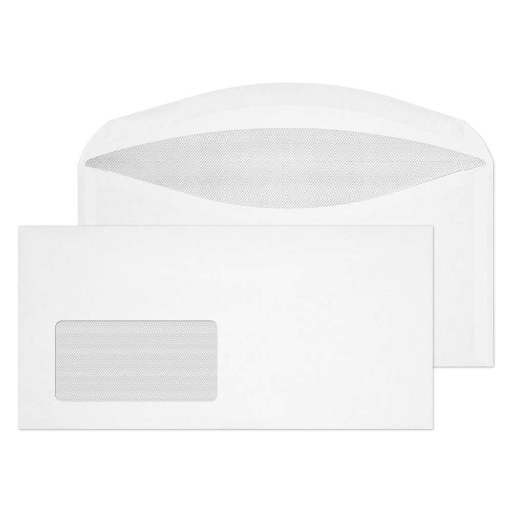 Blake Everyday White Window Gummed Mailing Wallet 114x229mm 75gsm Pack 1000 Code 12704