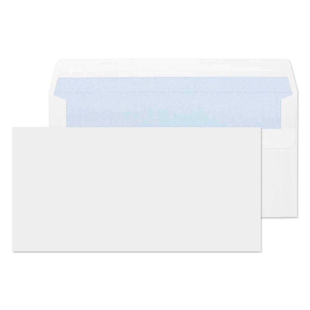 Blake Everyday White Self Seal Wallet 110x220mm 80gsm 10 Packs of 100 Code 12882/50 PR