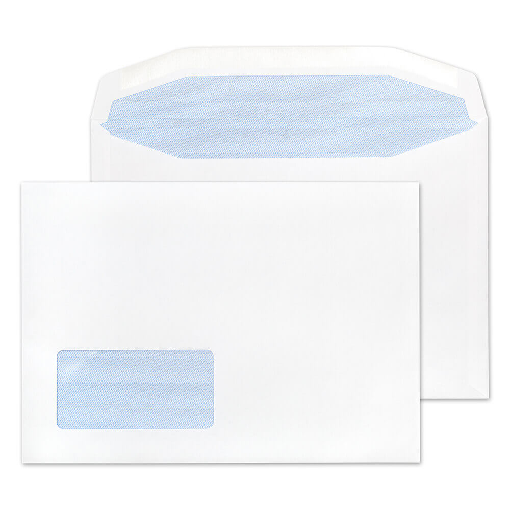 Blake Everyday White Window Gummed Mailer 162x235mm 90gsm Pack 500 Code 1376