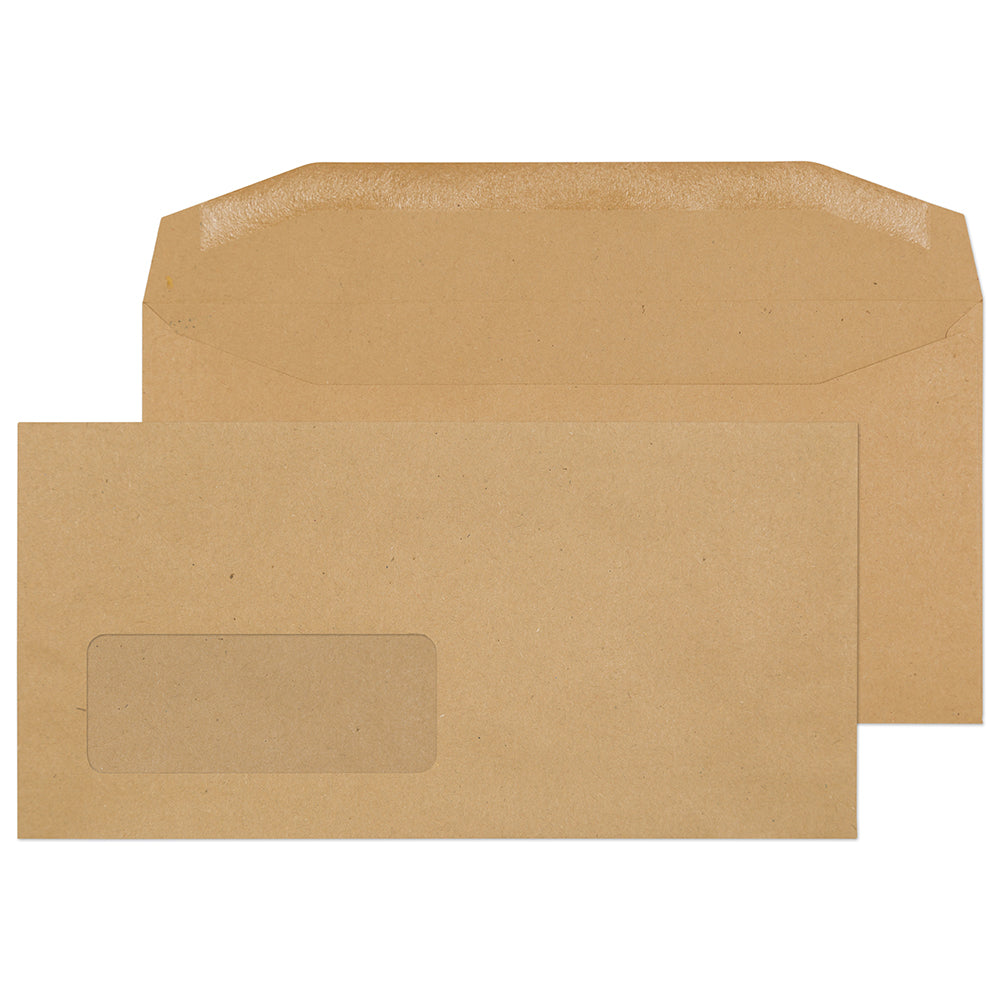 Blake Everyday Manilla Window Gummed Mailer 110x220mm 80gsm Pack 1000 Code 13810