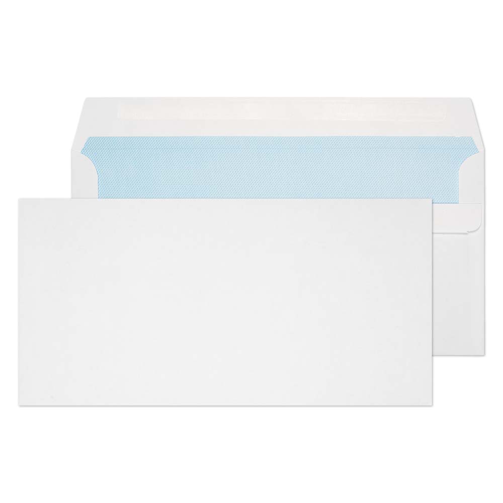 Blake Everyday White Self Seal Wallet 121x235mm 90gsm Pack 1000 Code 16882