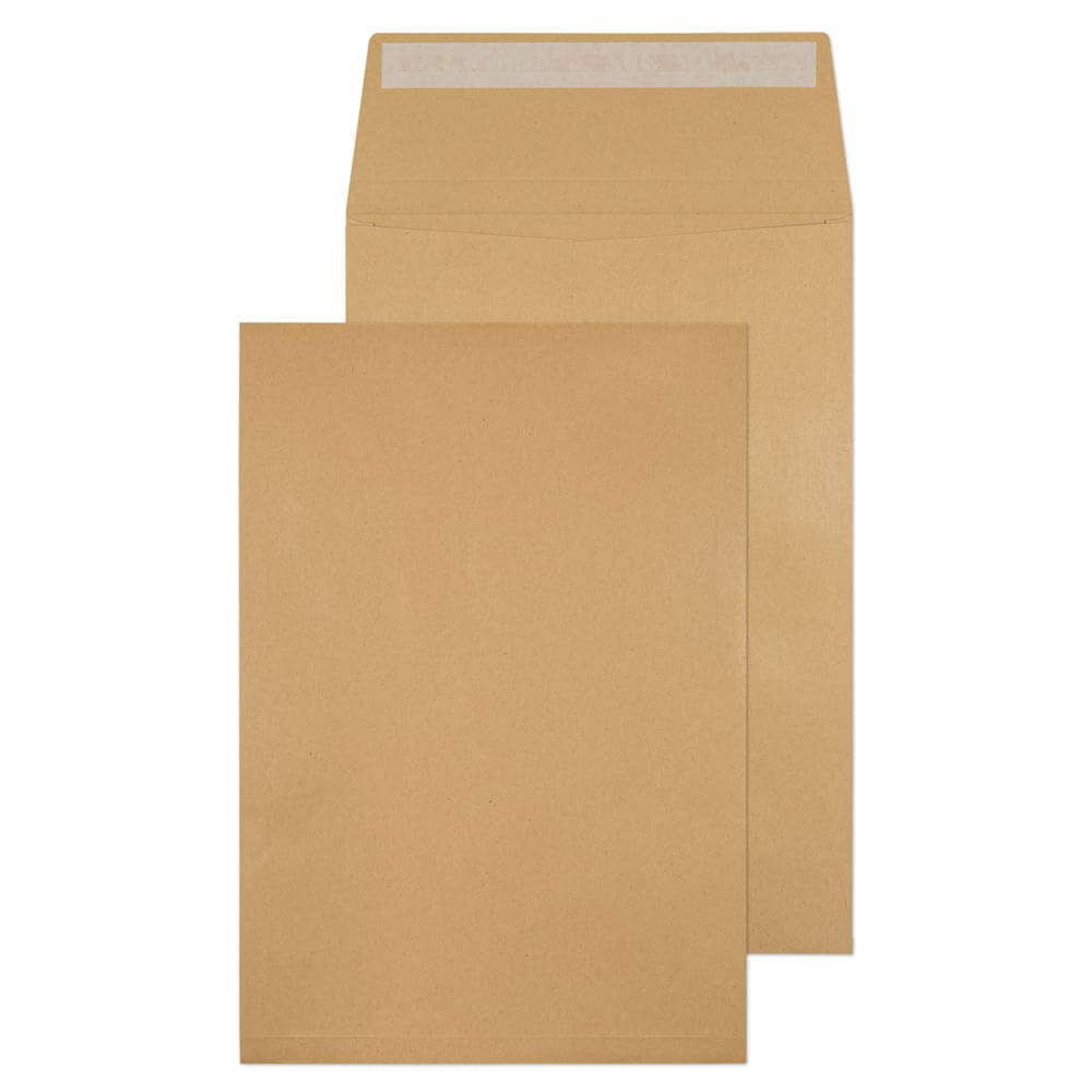 Blake Packaging Manilla Peel&Seal Gusset Pocket 324x229mm 130gsm 12 Packs of 10 Code 1991/10 PR