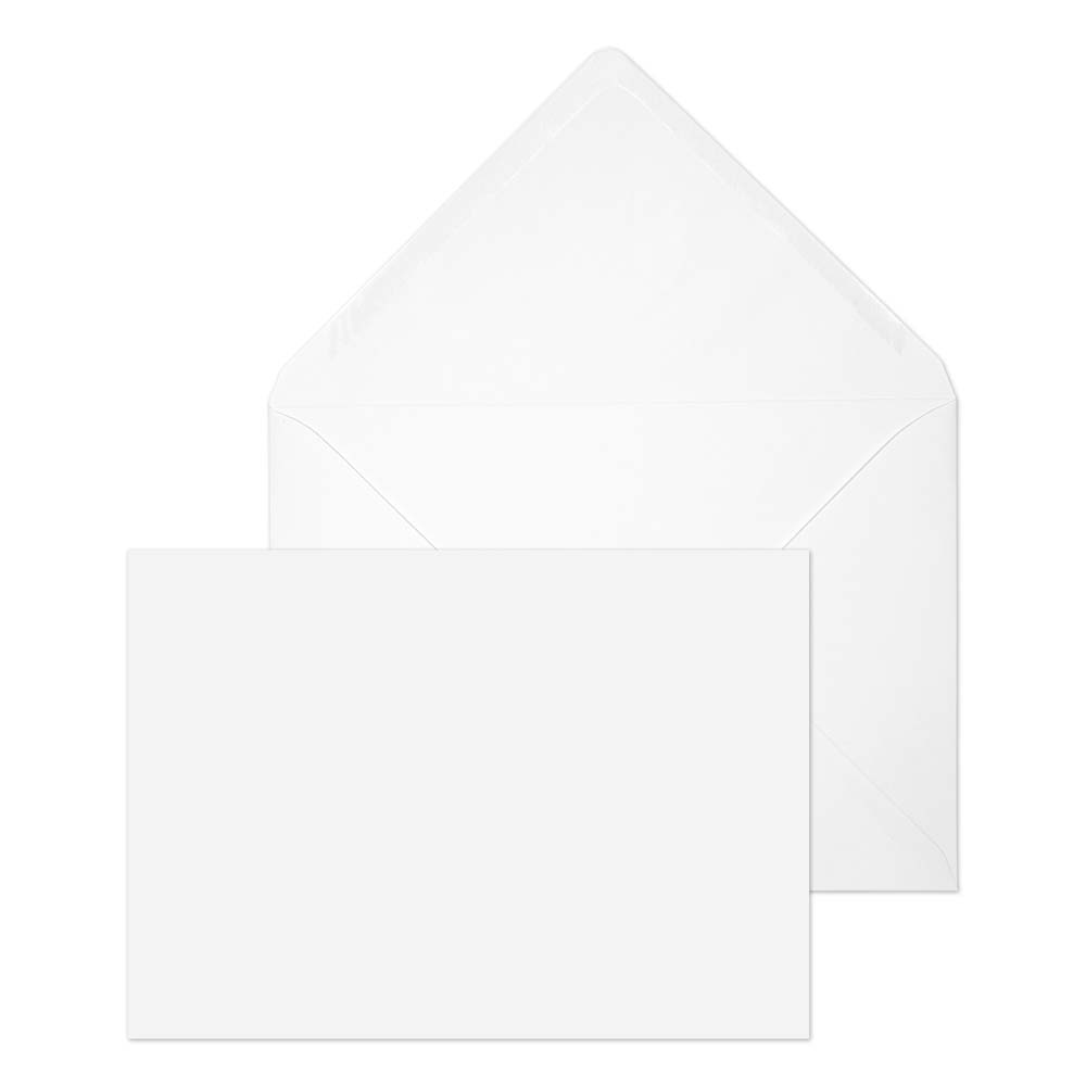 Blake Everyday White Gummed Banker Invitation 133x185mm 100gsm Pack 1000 Code 2008