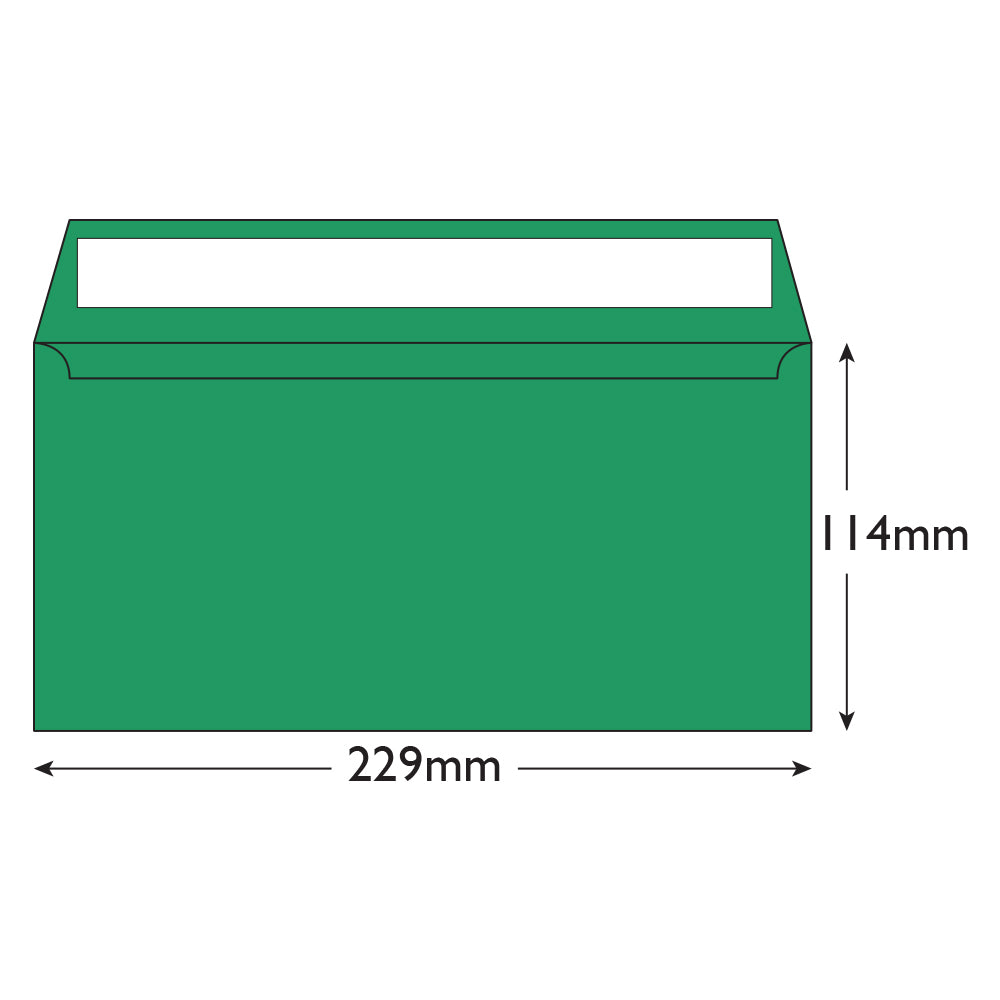 Blake Colour Avocado Green Peel&Seal Wallet 114x229mm 120gsm Pack 25 Code 25208