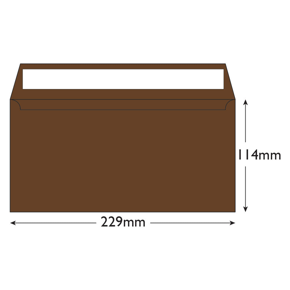 Blake Colour Milk Chocolate Peel&Seal Wallet 114x229mm 120gsm Pack 25 Code 25223