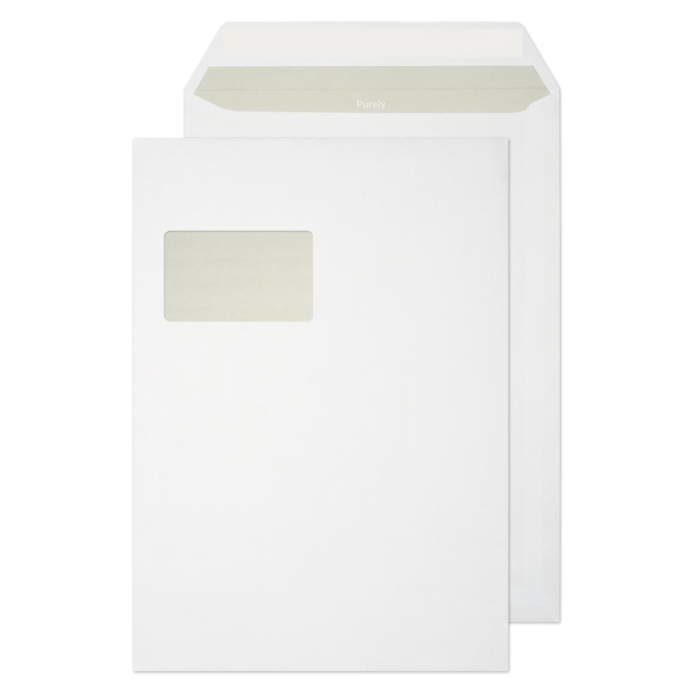 Blake Everyday White Peel&Seal Pocket Window 324x229mm 100gsm Pack 250 Code 23772