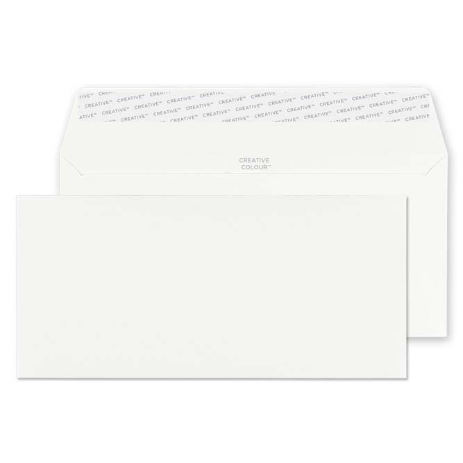 Blake Colour Milk White Peel&Seal Wallet 114x229mm 120gsm Pack 25 Code 25251