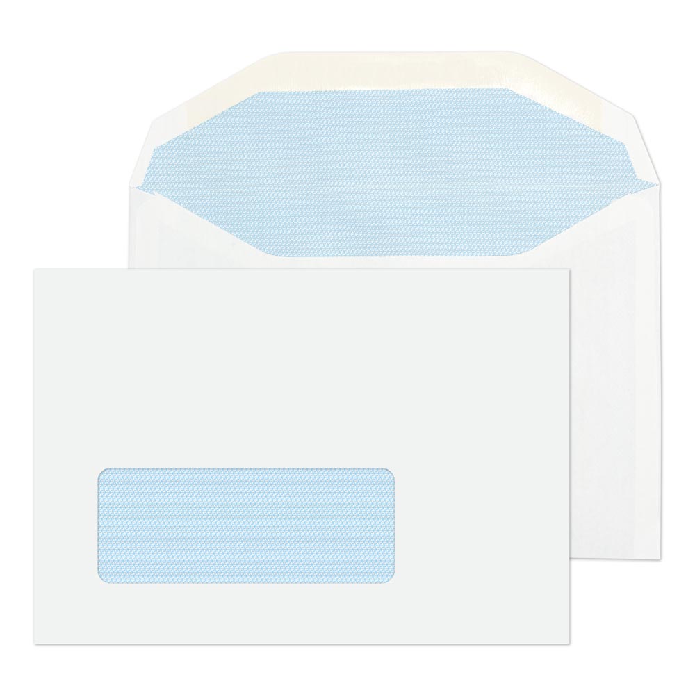 Blake Everyday White Window Gummed Mailer 114x162mm 80gsm Pack 1000 Code 2601