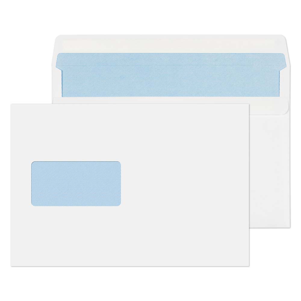 Blake Everyday White Window Self Seal Wallet 162x238mm 90gsm Pack 500 Code 2802CBC
