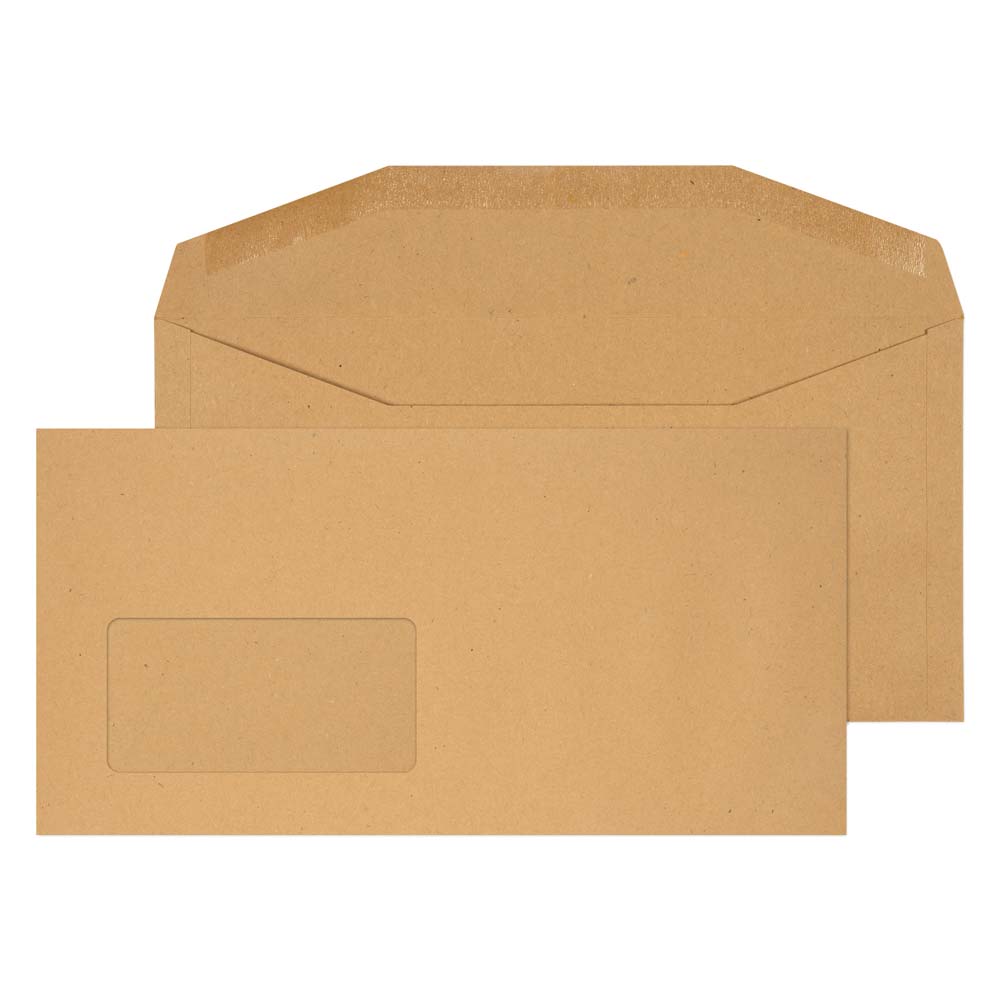 Blake Everyday Manilla Window Gummed Mailer 114x235mm 80gsm Pack 1000 Code 2904