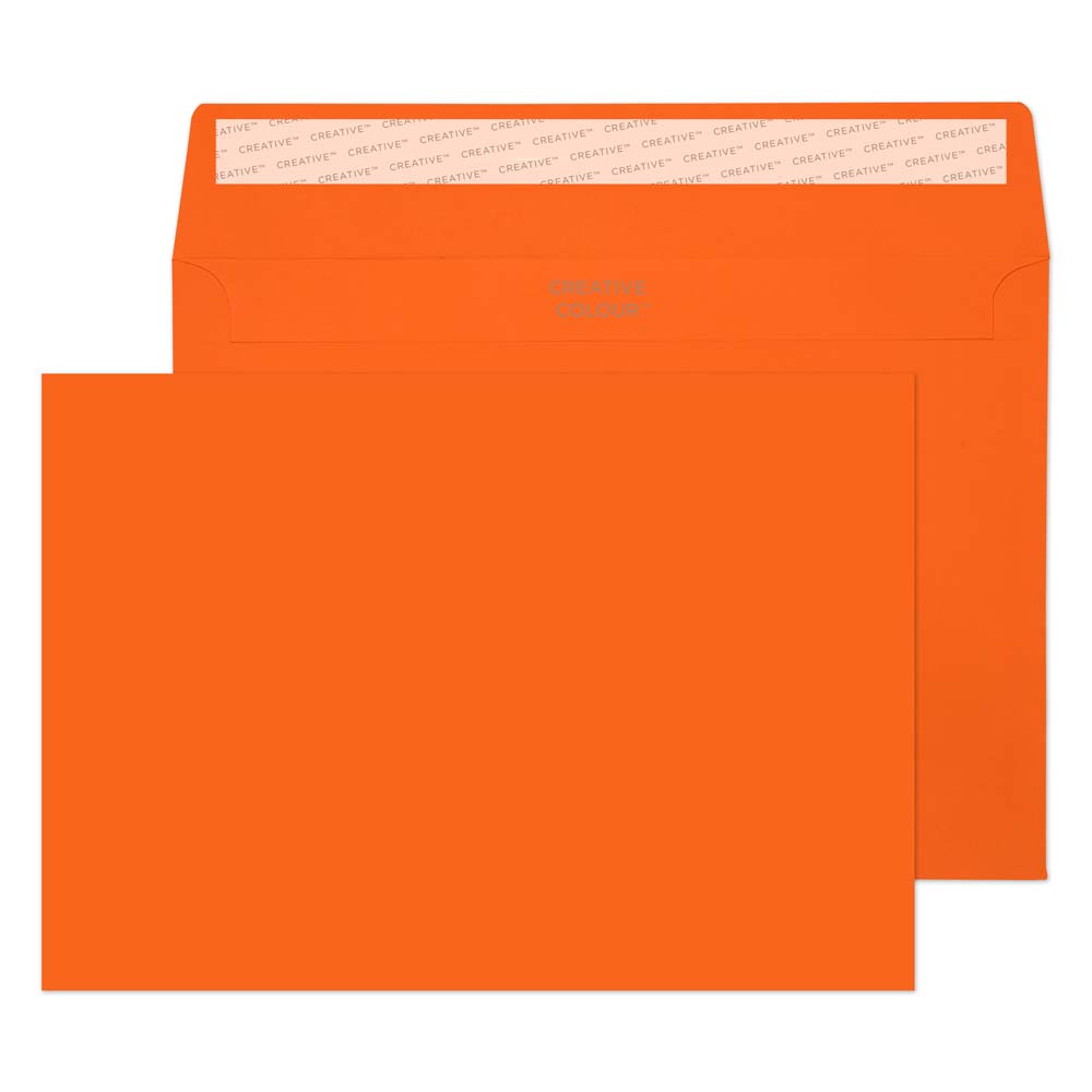 Blake Colour Pumpkin Orange Peel&Seal Wallet 162x229mm 120gsm Pack 25 Code 45305
