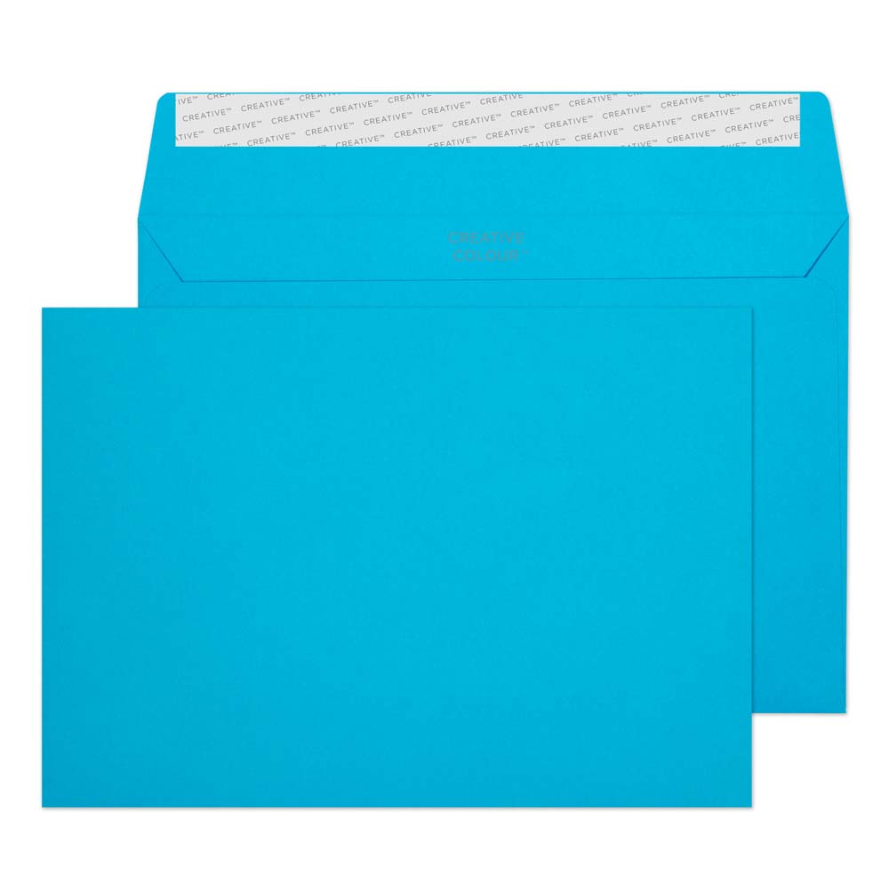 Blake Colour Caribbean Blue Peel&Seal Wallet 162x229mm 120gsm Pack 25 Code 45310