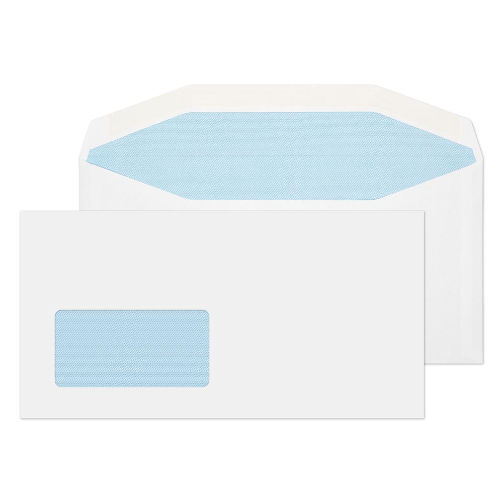 Blake Everyday White Window Gummed Mailer 121x235mm 90gsm Pack 1000 Code 3114