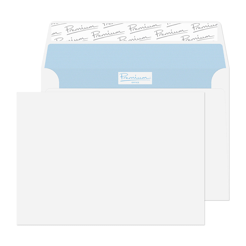 Premium Office Ultra White Wove Peel&Seal Wallet 114x162mm 120gsm Pack 25 Code 31213