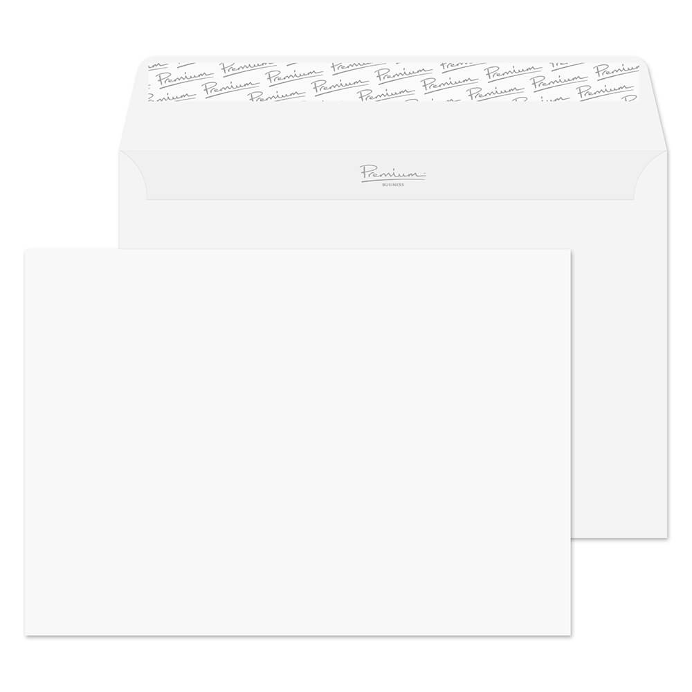 Premium Business Ice White Wove Peel&Seal Wallet 162x229mm 120gsm Pack 50 Code 31455