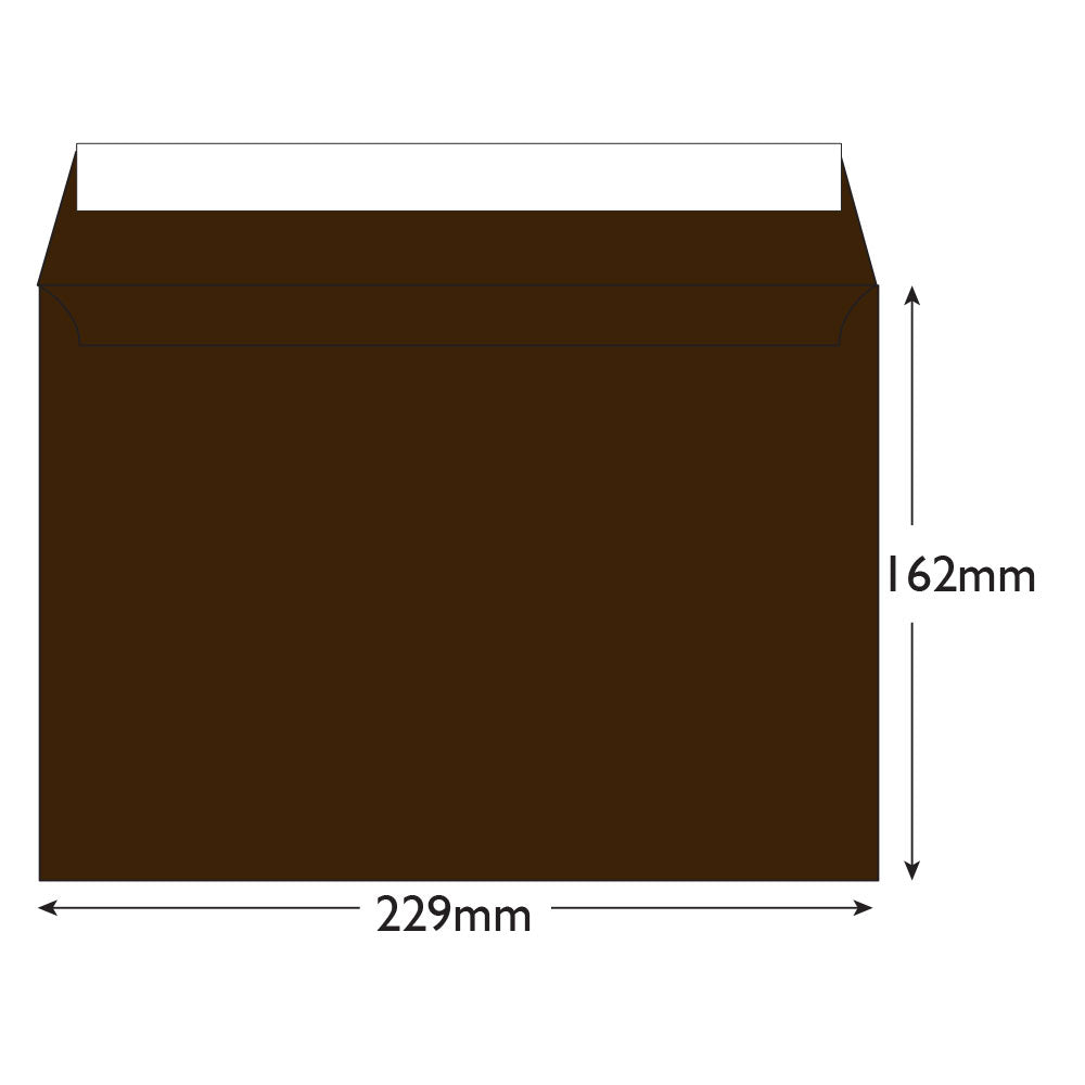 Blake Colour Bitter Chocolate Peel&Seal Wallet 162x229mm 120gsm Pack 500 Code 326