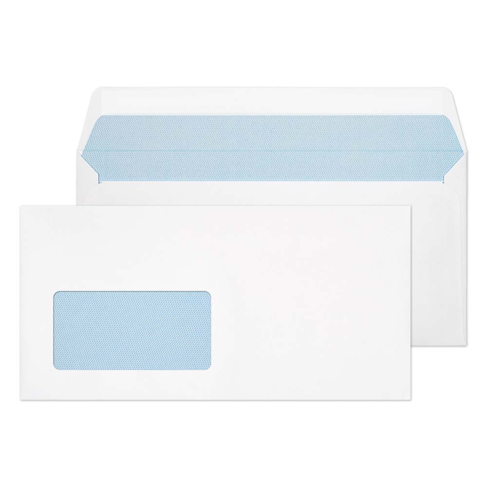 Blake Everyday Bright White Window Peel&Seal Wallet 110x220mm 120gsm Pack 500 Code 34884