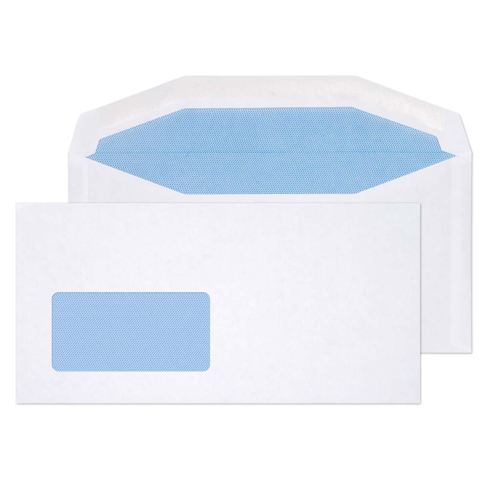 Blake Everyday White Window Gummed Mailer 114x229mm 80gsm Pack 1000 Code 3504