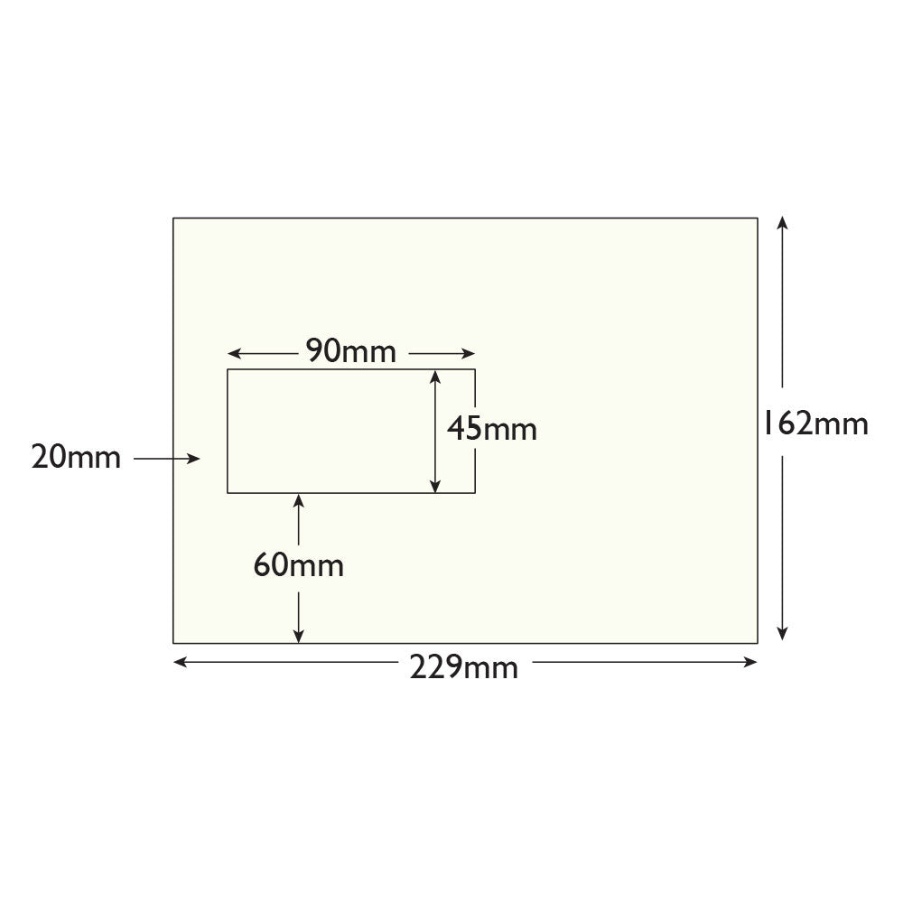 Blake Colour Milk White Window Peel&Seal Wallet 162x229mm 120gsm Pack 500 Code 351W