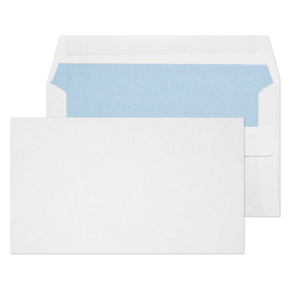Blake Everyday White Self Seal Wallet 89x152mm 80gsm Pack 1000 Code 3550