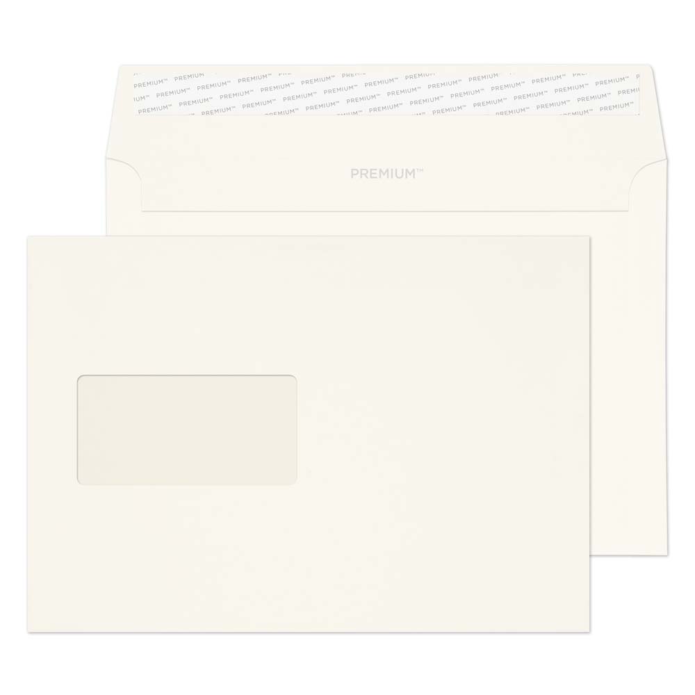 Premium Business High White Wove Window Peel&Seal Wallet 162x229mm 120gsm Pack 500 Code 35708