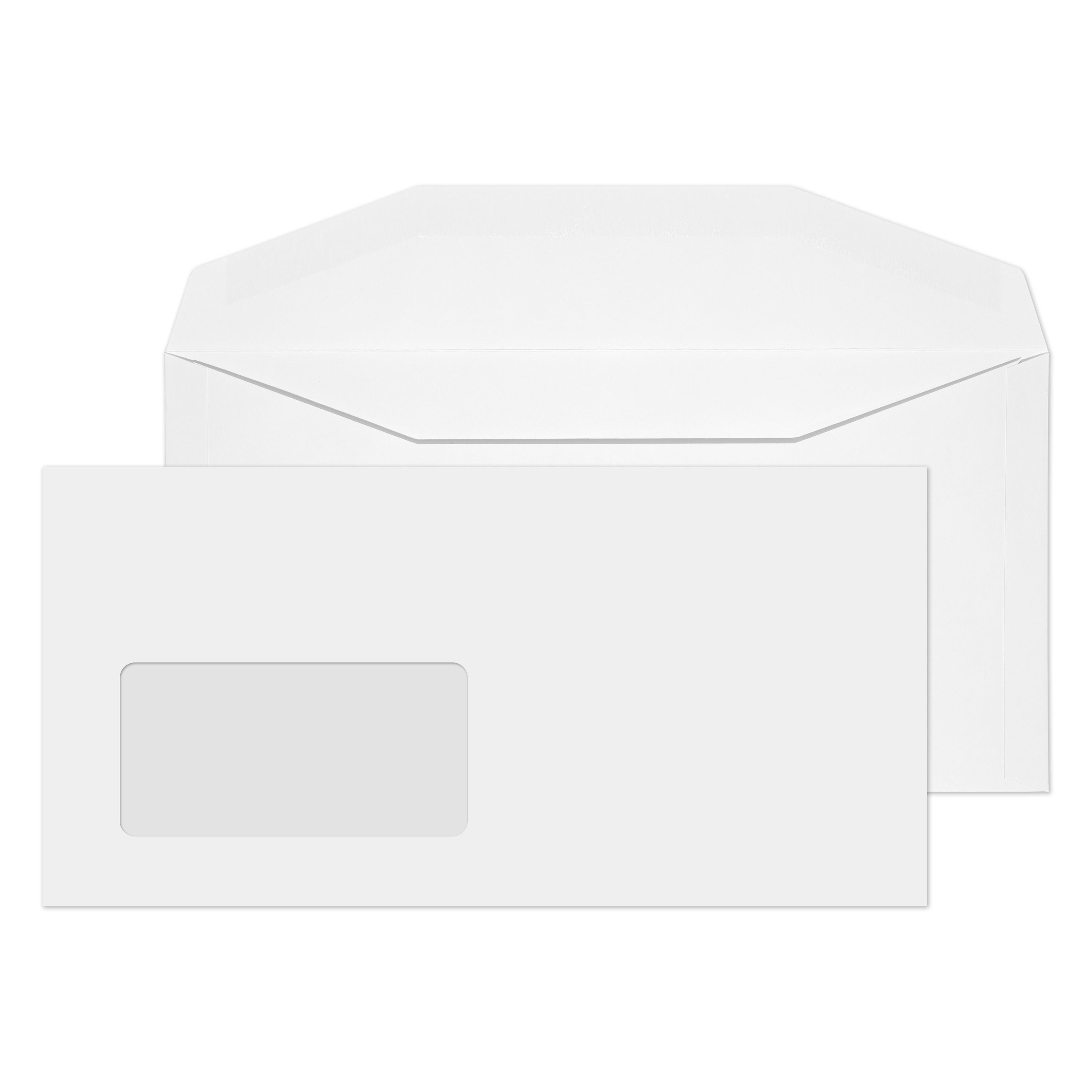 Blake Everyday White Window Gummed Mailer 114x229mm 110gsm Pack 1000 Code 3604