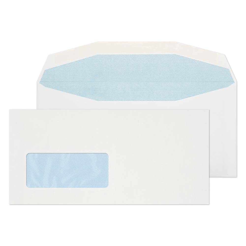 Blake Everyday White Window Gummed Mailer 111x232mm 90gsm Pack 1000 Code 3705