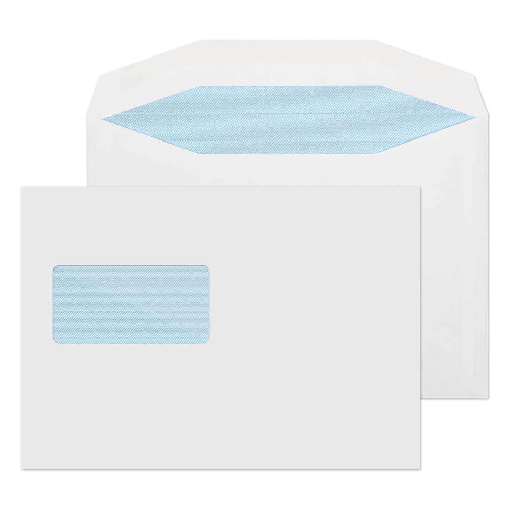 Blake Everyday White Window Gummed Mailer 162x229mm 90gsm Pack 500 Code 3706