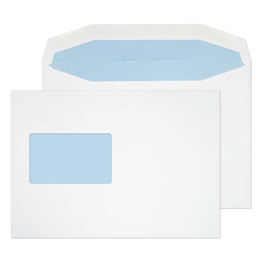 Blake Everyday White Window Gummed Mailer 162x229mm 90gsm Pack 500 Code 3855CBC