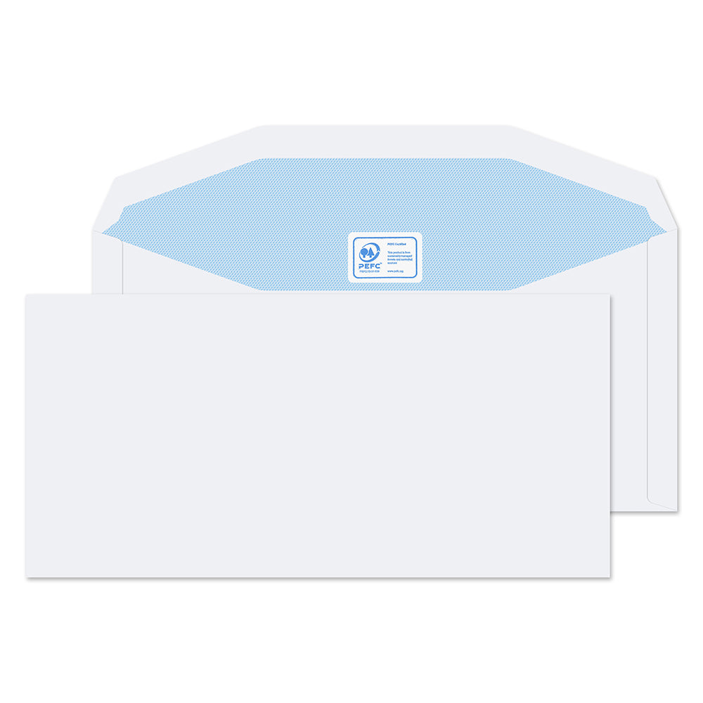 Blake Everyday White Gummed Mailer 114x235mm 90gsm Pack 1000 Code 3903
