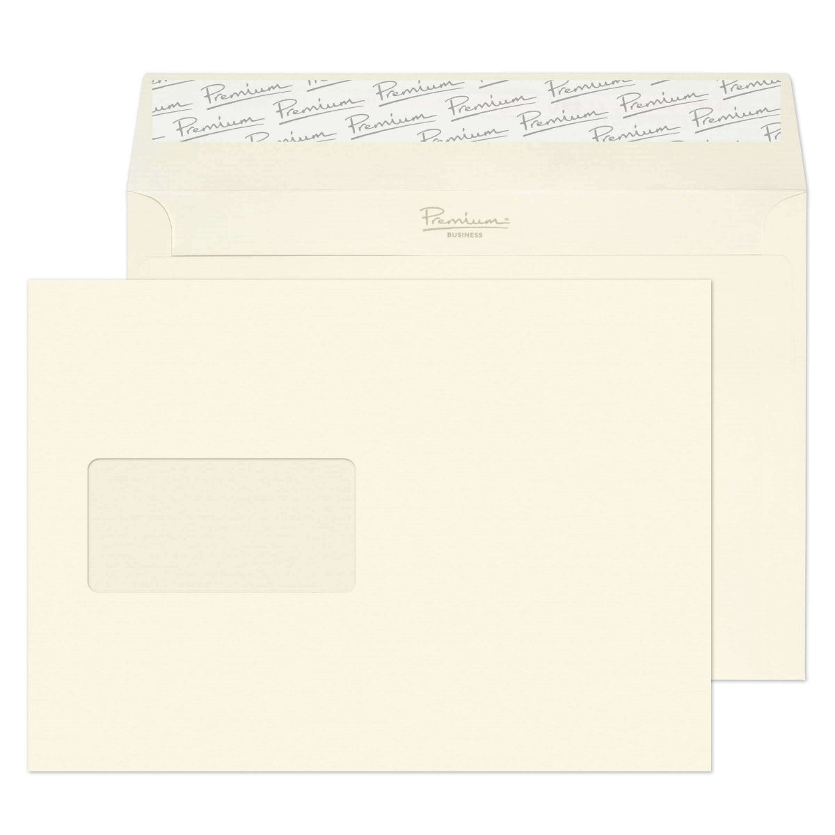 Premium Business High White Laid Window Peel&Seal Wallet 162x229mm 120gsm Pack 500 Code 39708
