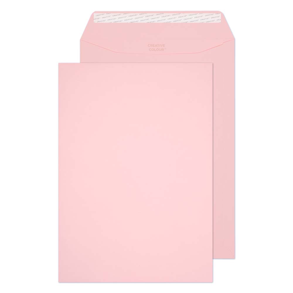 Blake Colour Baby Pink Peel&Seal Pocket 324x229mm 120gsm Pack 10 Code 63401P