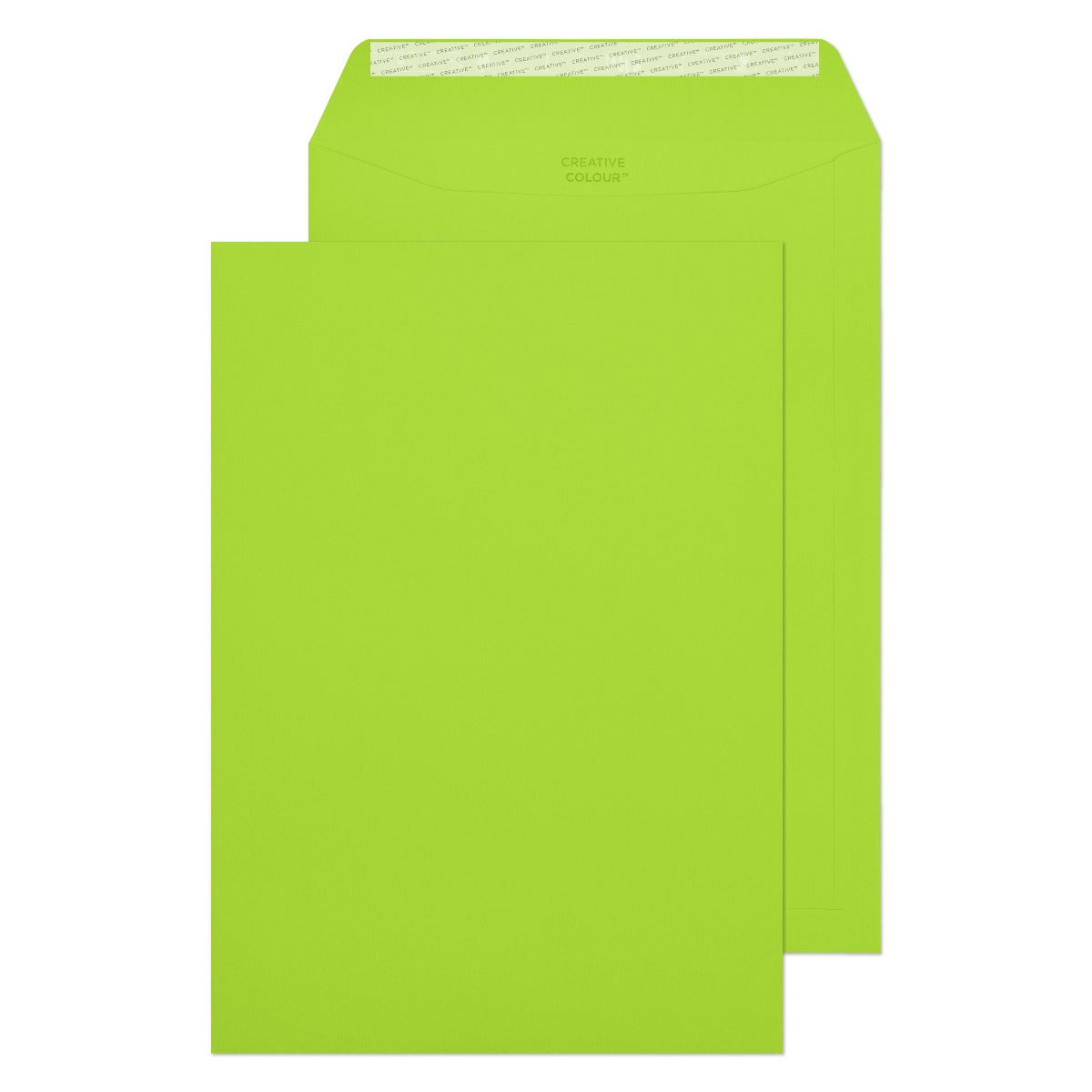 Blake Colour Lime Green Peel&Seal Pocket 324x229mm 120gsm Pack 250 Code 407P
