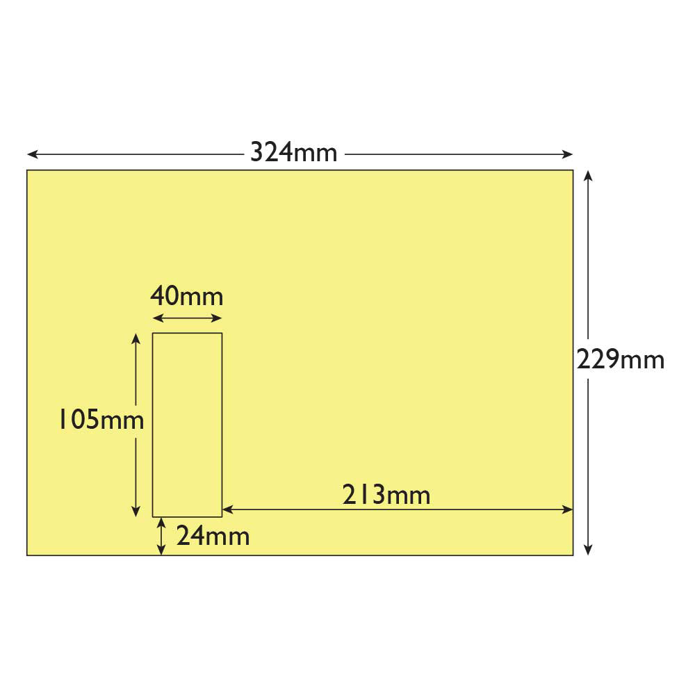 Blake Colour Lemon Yellow Peel&Seal Window Wallet 229x324mm Pack 250 Code UN 416W