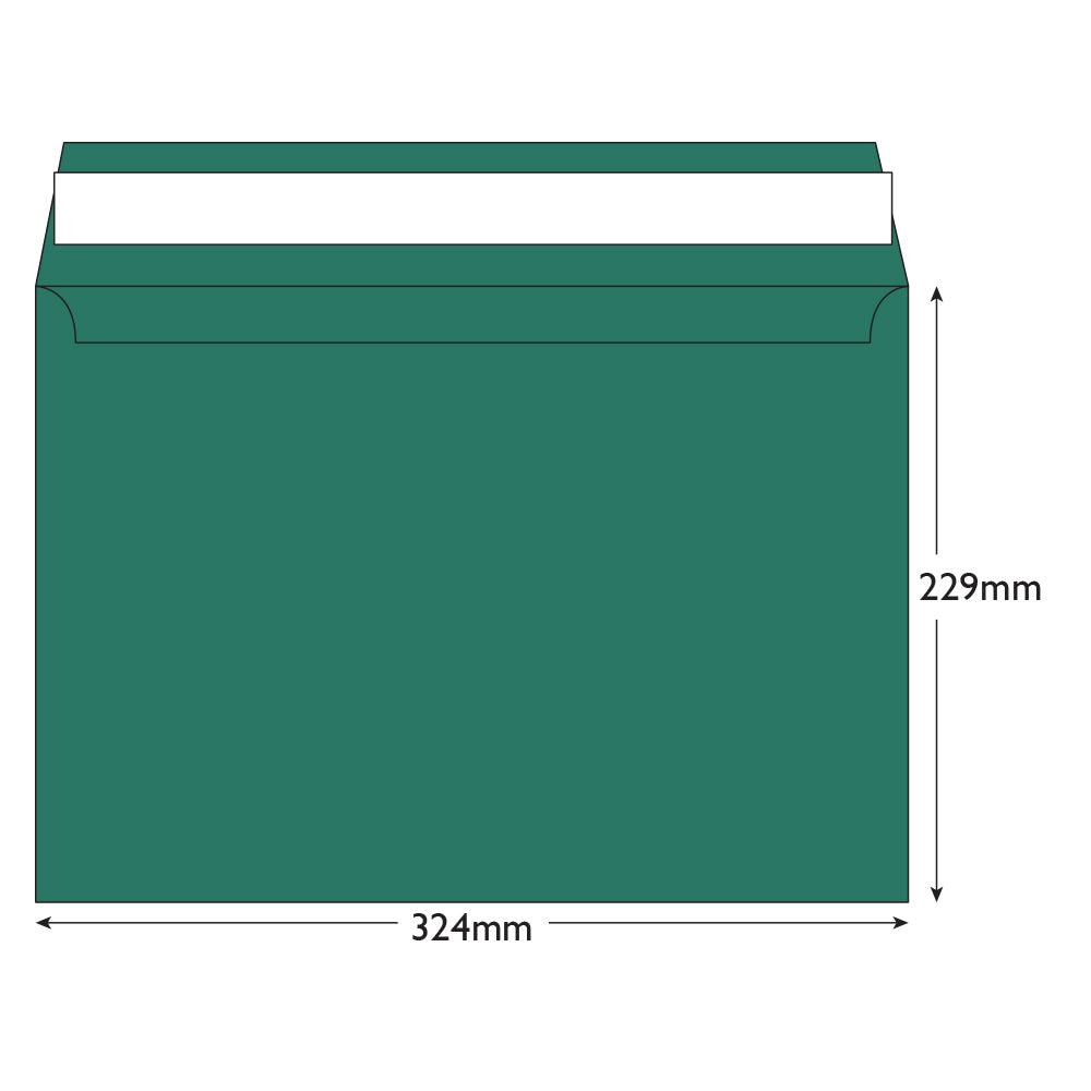 Blake Colour British Racing Green Peel&Seal Wallet 324x229mm 120gsm Pack 250 Code T421
