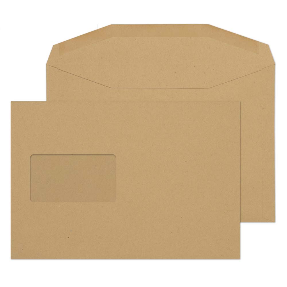 Blake Everyday Manilla Window Gummed Mailer 162x235mm 80gsm Pack 500 Code 4402CBC