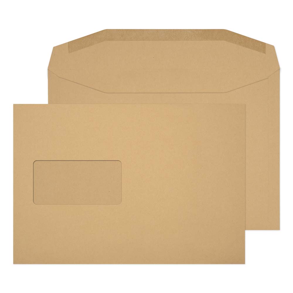 Blake Everyday Manilla Window Gummed Mailer 162x235mm 80gsm Pack 500 Code 4406