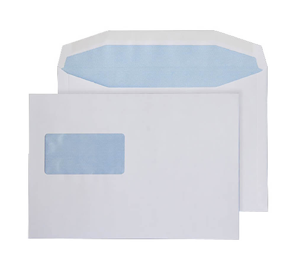 Blake Everyday White Window Gummed Mailer 162x235mm 90gsm Pack 500 Code 4419HW