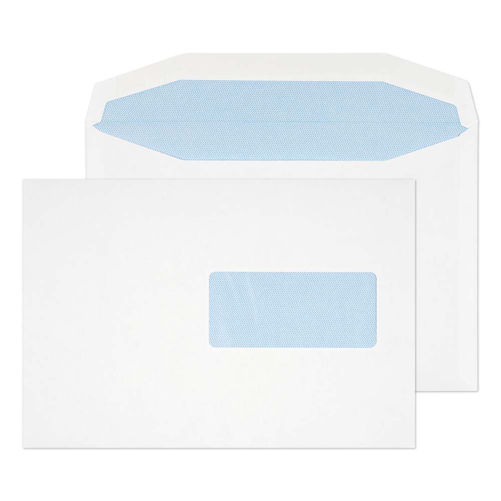 Blake Everyday White Window Gummed Mailer 162x235mm 90gsm Pack 500 Code 444RH