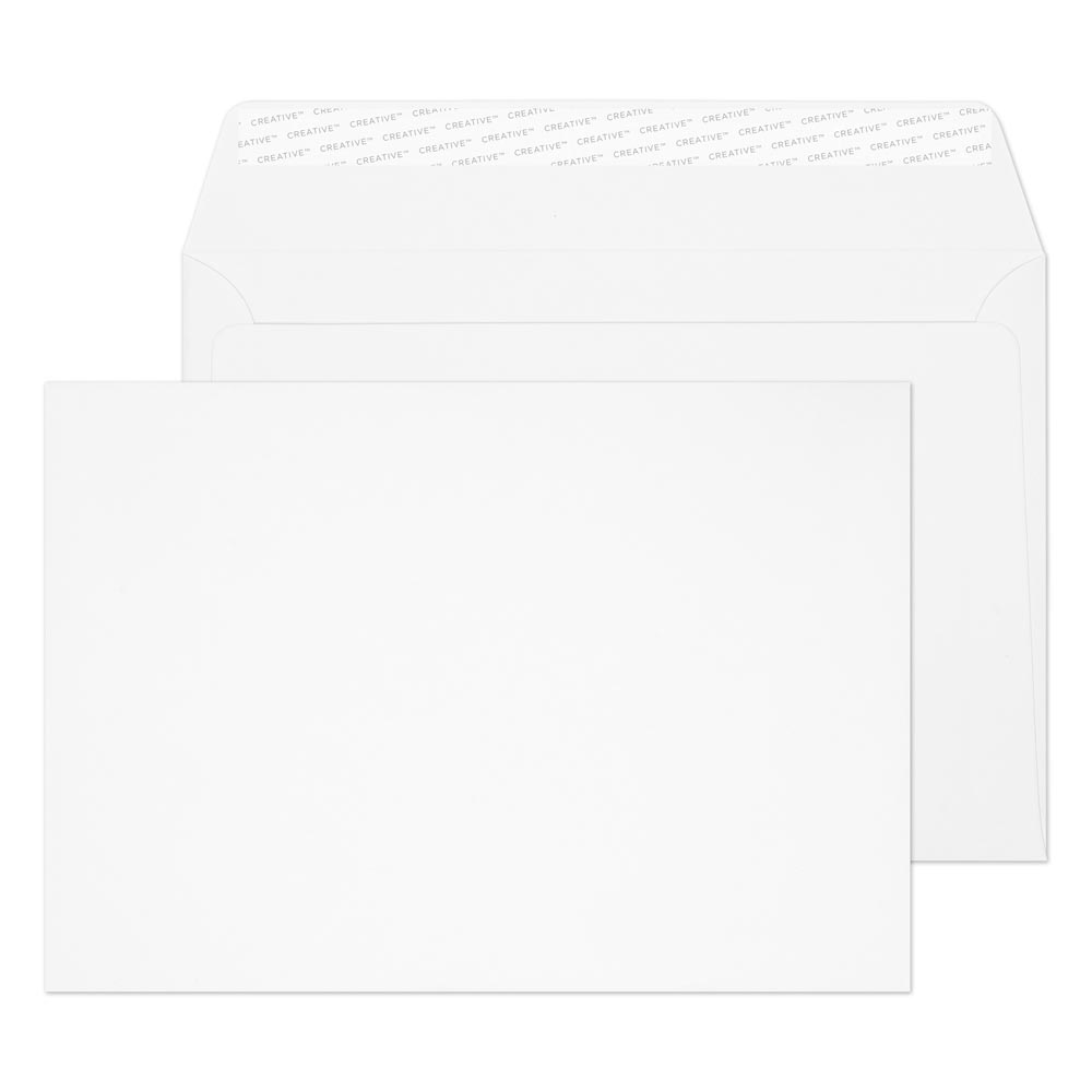 Blake Senses Pure White Peel&Seal Wallet 162x229mm 145gsm Pack 20 Code 44FT346