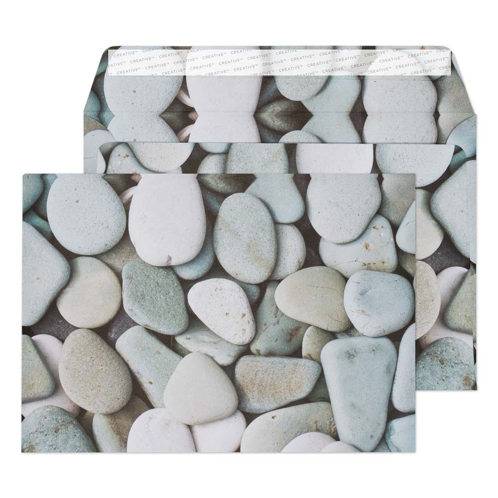 Blake Senses Purbeck Pebbles Peel&Seal Wallet 162x229mm 135gsm Pack 20 Code 44NT357