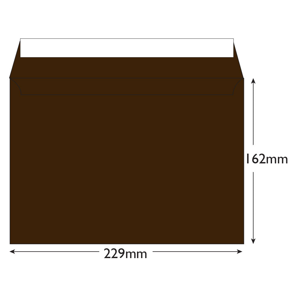 Blake Colour Bitter Chocolate Peel&Seal Wallet 162x229mm 120gsm Pack 25 Code 45326