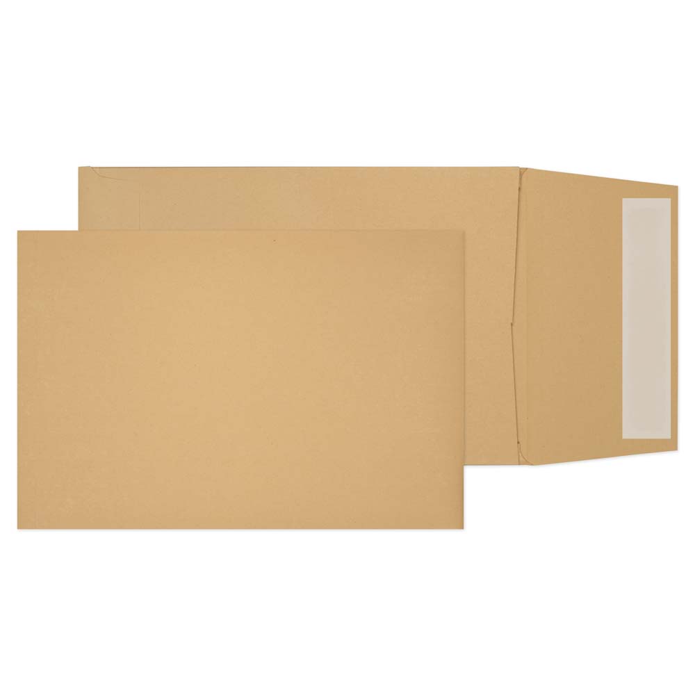 Blake Packaging Manilla Peel&Seal Gusset Pocket 254x178mm 120gsm Pack 125 Code 4810