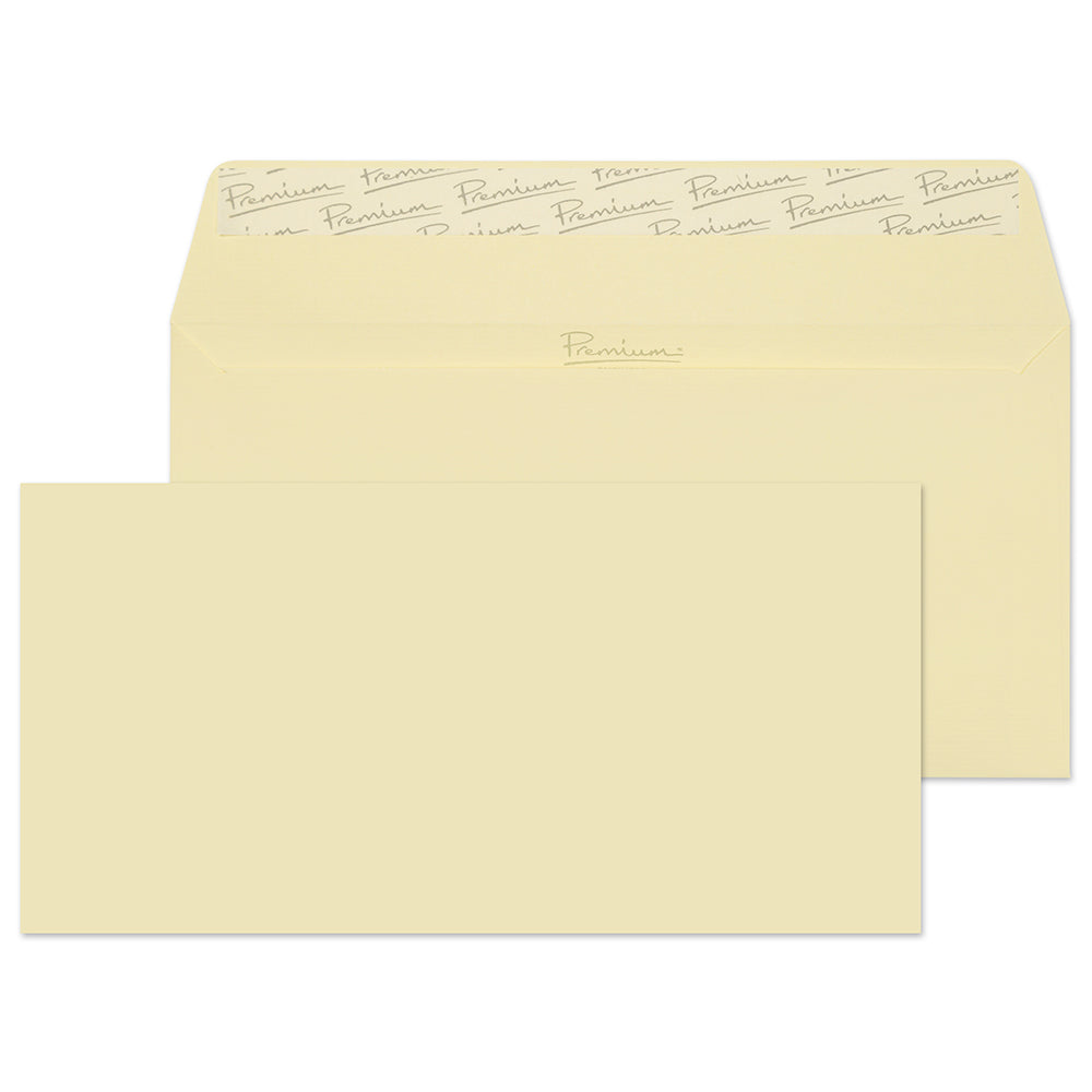 Premium Business Vellum Wove Peel&Seal Wallet 110x220mm 120gsm Pack 500 Code 51882