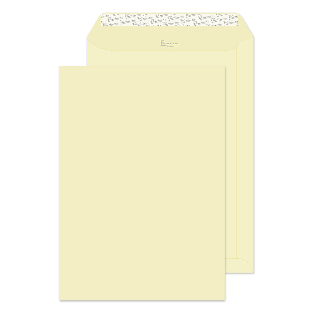 Premium Business Vellum Wove Peel&Seal Pocket 324x229mm 120gsm Pack 250 Code 51891